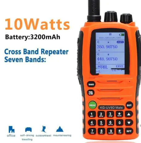 10W Seven-segment Aviation Frequency High-power handheld radio