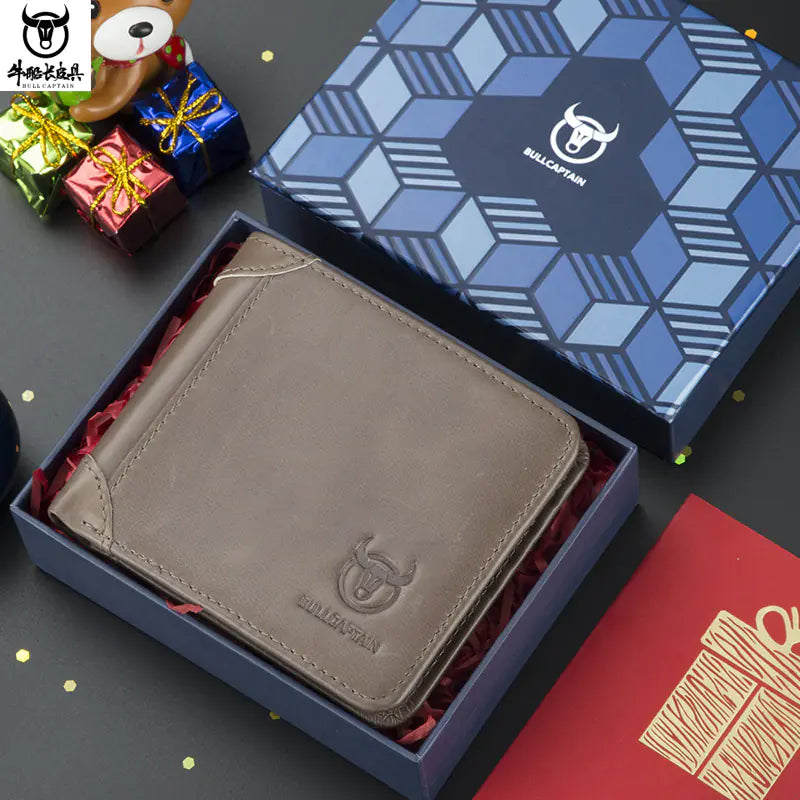 Captain Cow Leather Multi-functional Men's Wallet