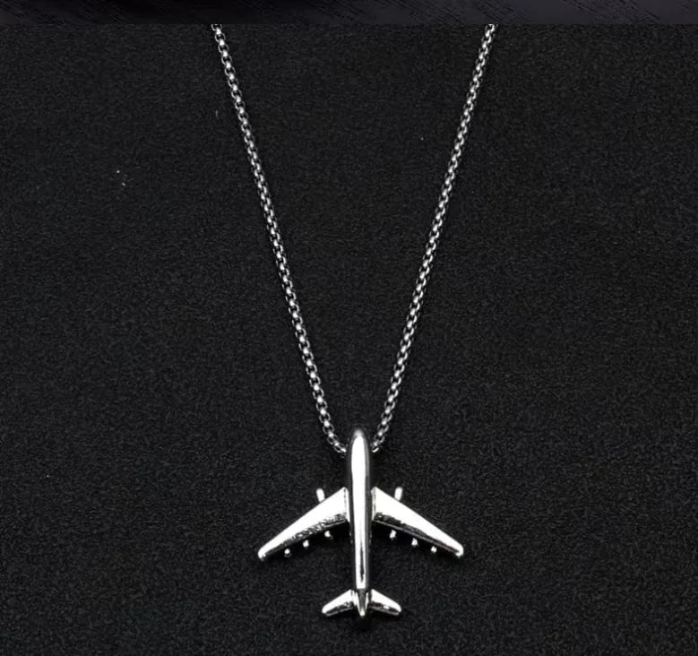 Personalized Elegant Aircraft Necklace for Youth