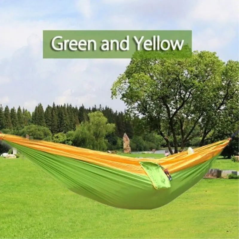 Dual-Tone Parachute material Hammock Compact (lightweight and packable)