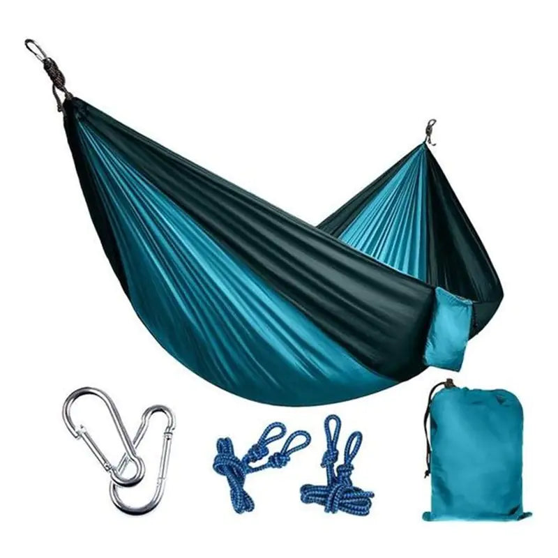 Dual-Tone Parachute material Hammock Compact (lightweight and packable)
