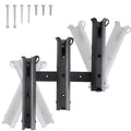 VTurboWay 3-Tube Adjustable Fishing Rod Holder Removable Pole inserter Self-Adhesive for Fishing Box Cooler Drilling installation for Boat Yacht Kayak Fishing Spinning Plastic Black