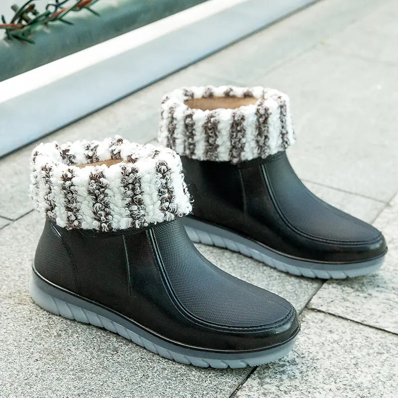 New Women's Low Tube Candy Color Cotton Water Shoes