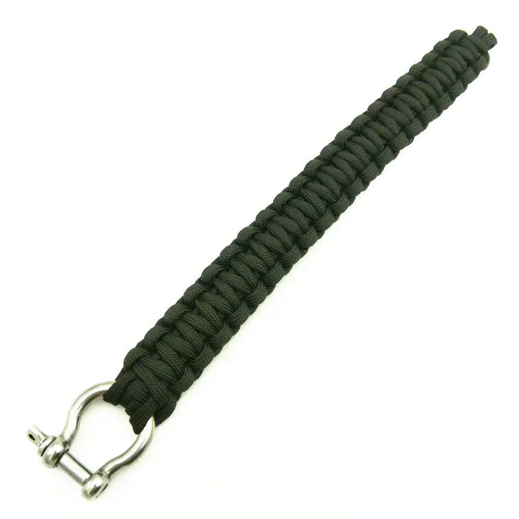 U-Shaped Alloy Single Buckle Parachute Cord Bracelet
