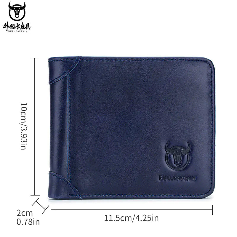 Captain Cow Leather Multi-functional Men's Wallet