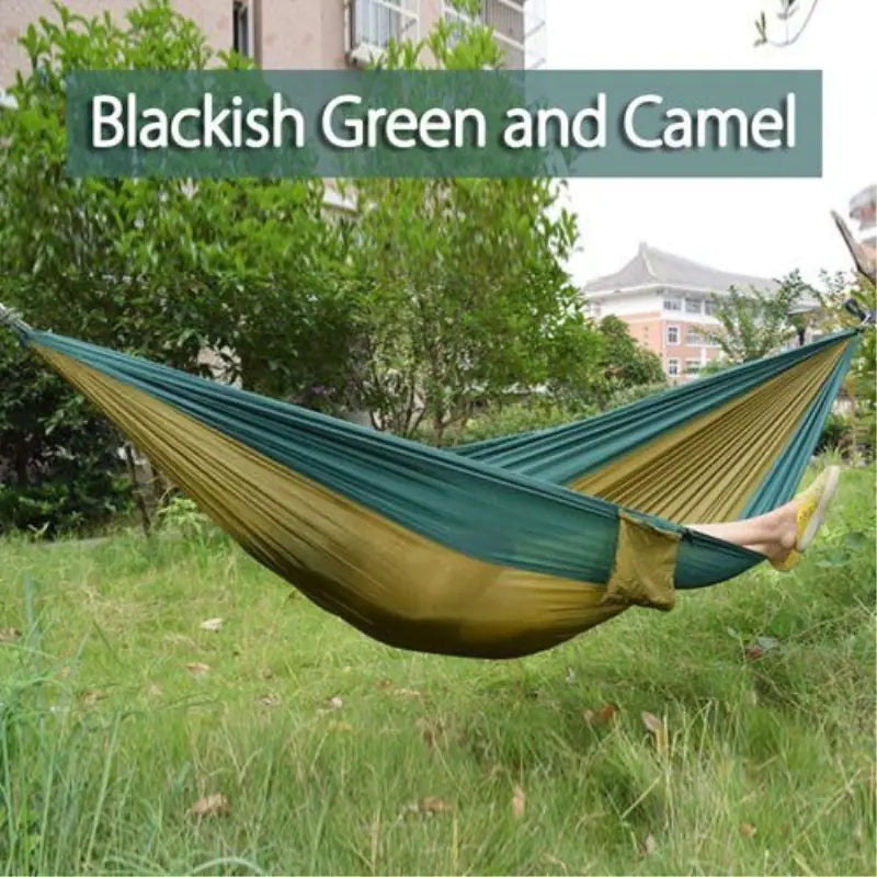 Dual-Tone Parachute material Hammock Compact (lightweight and packable)