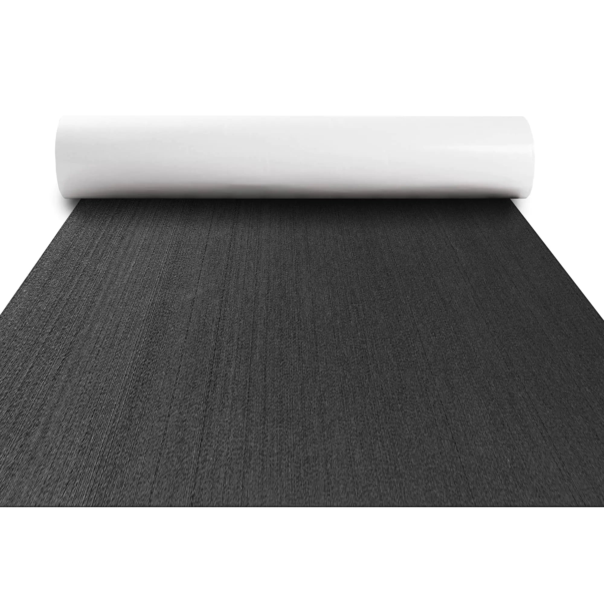 FOCEAN Boat Flooring EVA Foam Boat Decking Marine Flooring Brushed Texture Marine Mats for Boats Yacht Kayak RV 94.5"x23.6" Dark Grey with Black Back