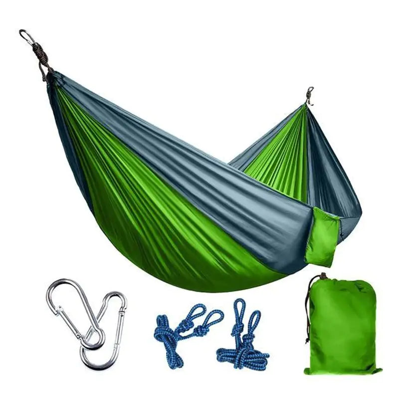 Dual-Tone Parachute material Hammock Compact (lightweight and packable)