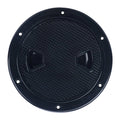 Hoffen 4"- 8" Hatch Black Round Non Slip Inspection Hatch w/Detachable Cover for Marine Boat Yacht (6 inch)