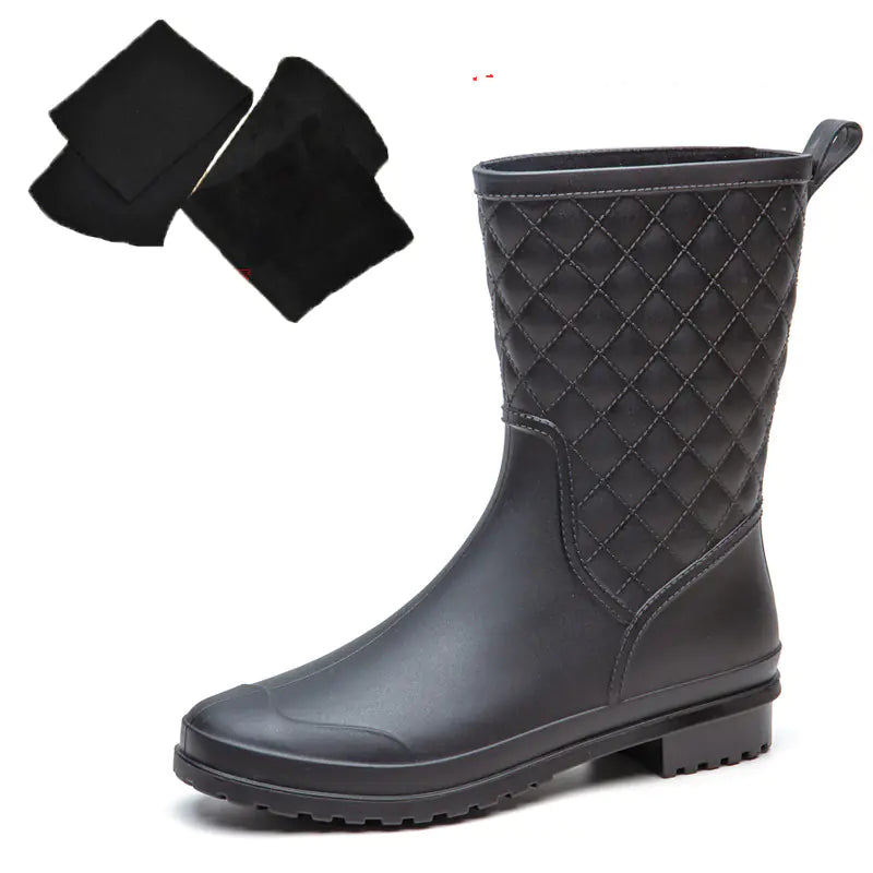 Women's Mid-Tube Fashion Water Shoes & Rain Boots