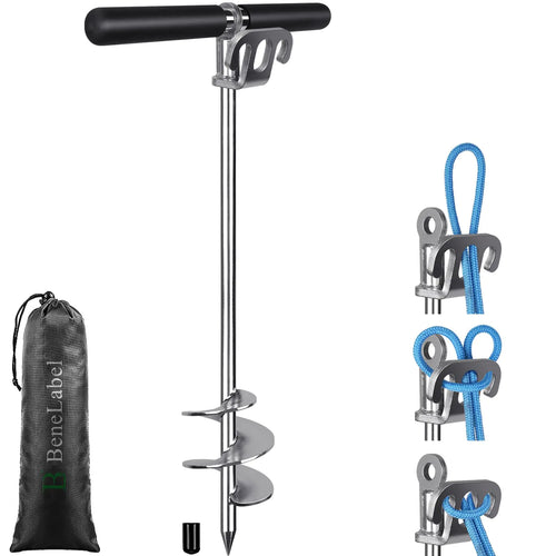 BeneLabel 26" Sandbar Anchor for Boat Sand Anchor Screw for Shallow Water Sand Anchor Boat Beach Anchor for Sandbar TET Ski Anchor Kayak Anchor Pontoon Boat