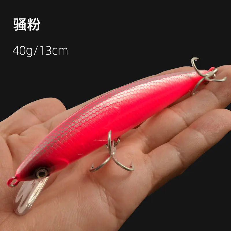 60g Sinking Minnow Lure for Deep Sea Fishing