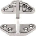 Long Reach Stainless Hatch Hinge Heavy Duty Marine Grade Stainless Steel 316 Hinge with Removable Pin Ship RV Accessories Yacht Hardware Marine Hatch Hinge (1PC)