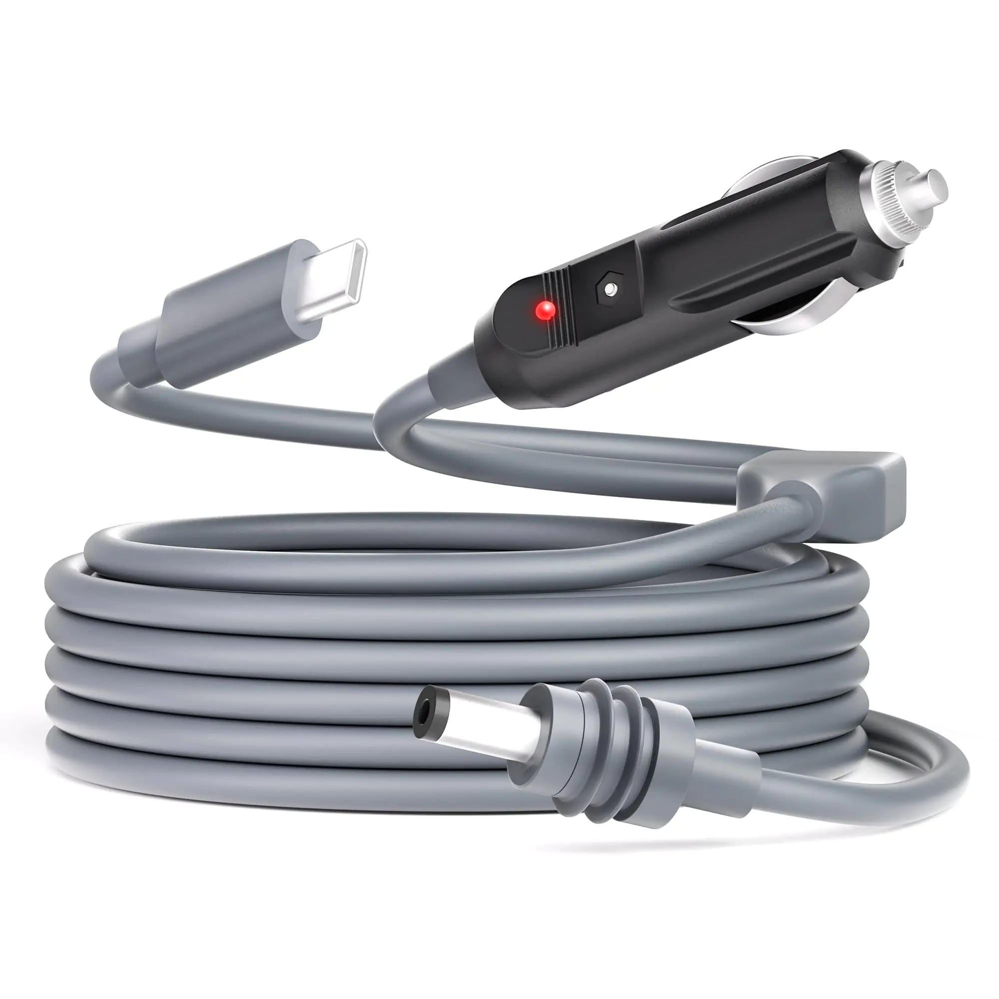 Starlink Mini Power Cable Cigarette Lighter Starlink Mini USB C to DC Power Cable 2 in 1 10FT/3M Starlink Mini Accessories Type-C/Cigarette Lighter to Barrel Power Cord 5.5 * 2.1mm Waterproof 18AWG