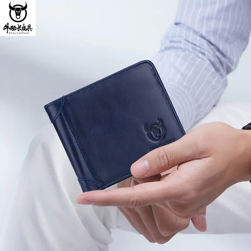 Captain Cow Leather Multi-functional Men's Wallet