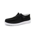 Betrue Womens Breathable Boat Shoes for Women Womens Slip On Shoes Loafers Casual Deck Shoes Womens Lightweight Canvas Lace Up Loafers（BE2315-black-36