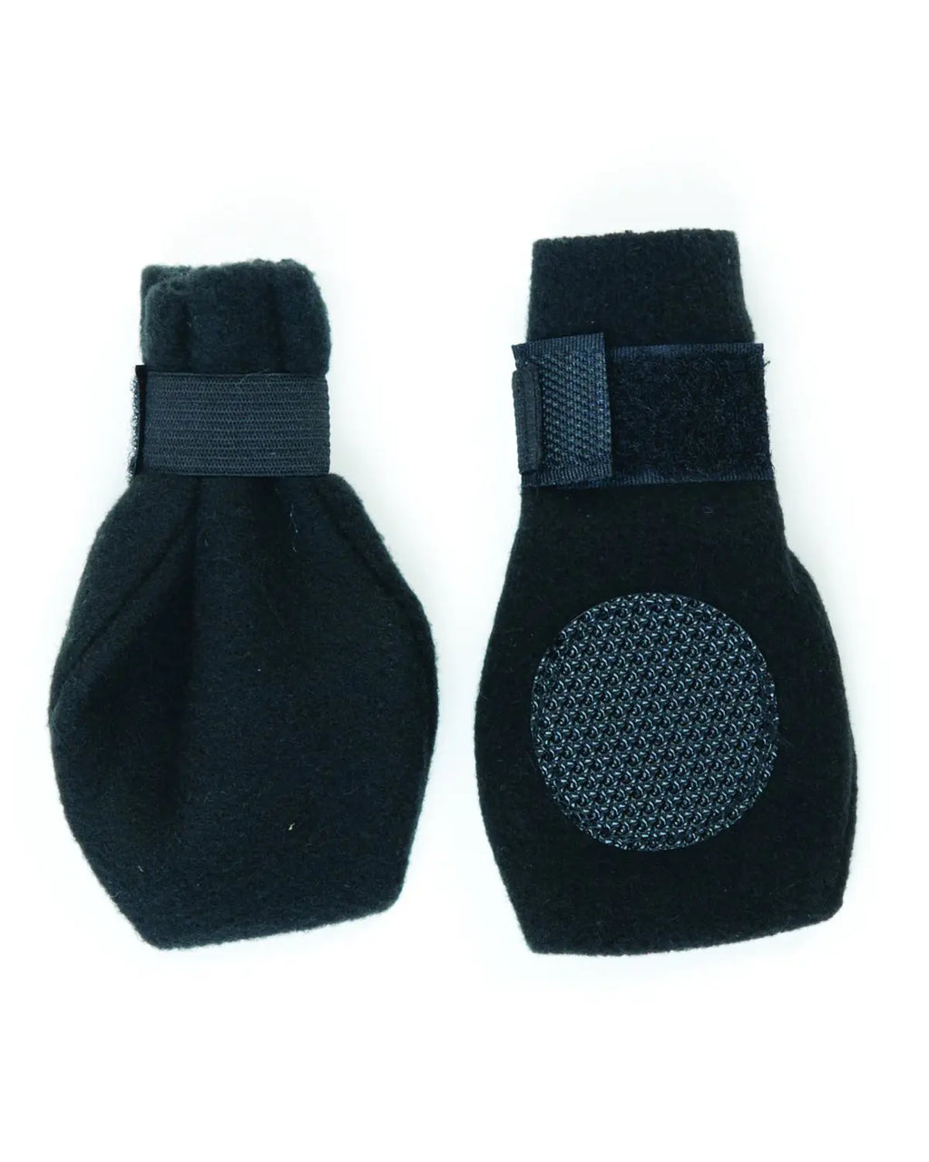 Warm Pet Arctic Fleece Boots for Dogs Medium Black Grip