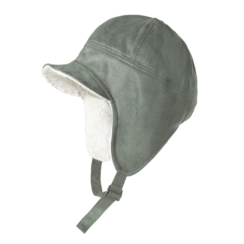 Warm Furry Pilot Locomotive Small Suede Hat