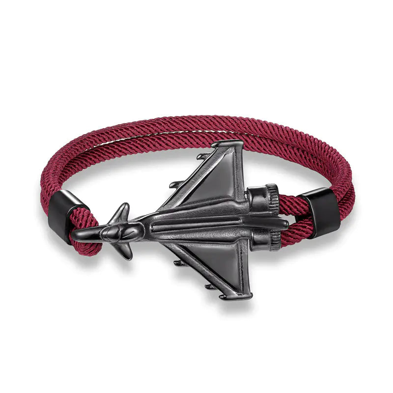 Men's Fashion Flying Machine Bracelet with Parachute Cord